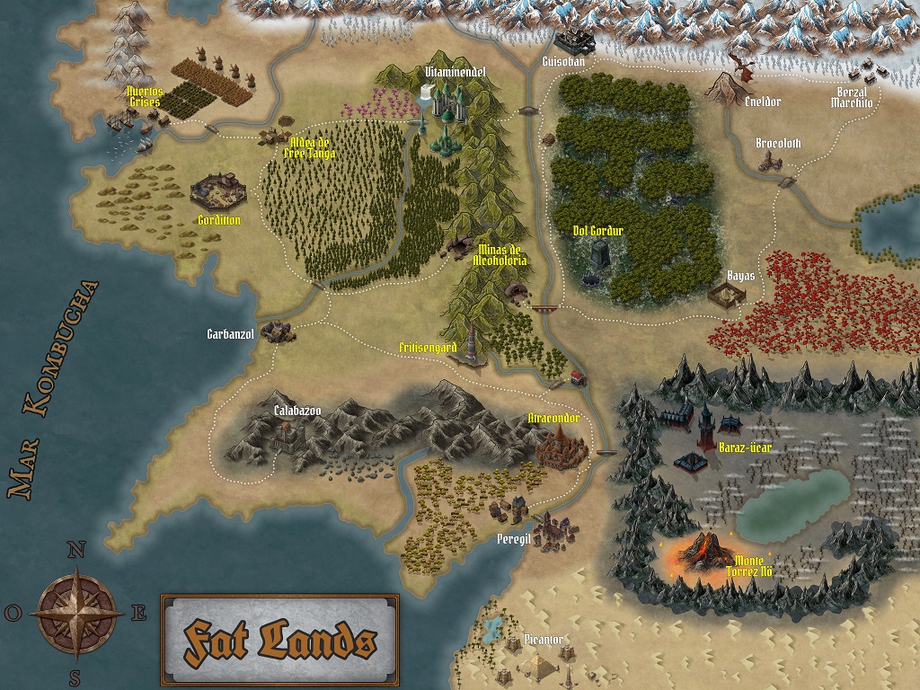 Gamification of Courses and Projects with the Support of AI Made with Inkarnate.com